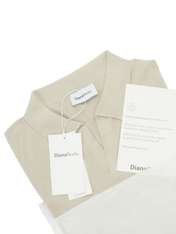 Lightweight Cotton Long Sleeve Buttonless Polo