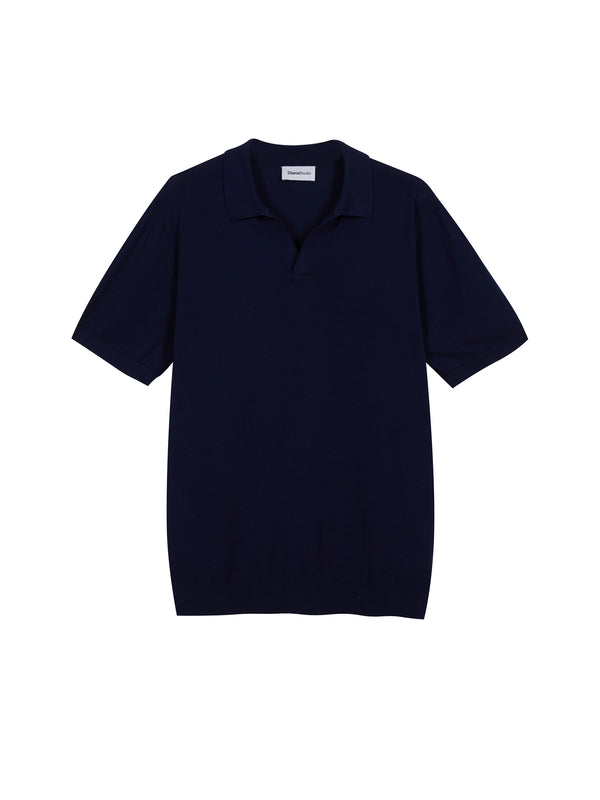 Polo senza bottoni in Cotone Leggero