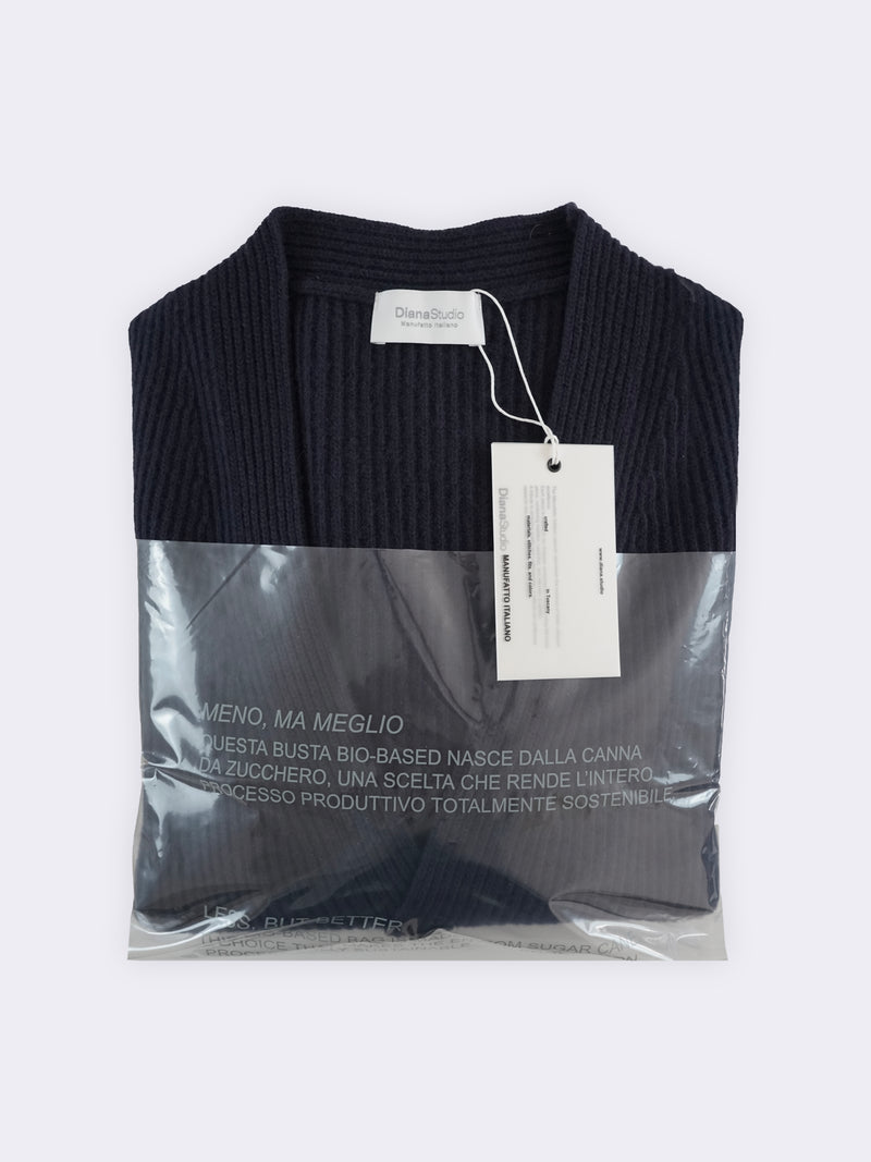 Cardigan aus reiner Wolle in englischem Strickmuster