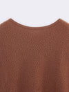 Boatneck in pura Lana con lavorazione casentino
