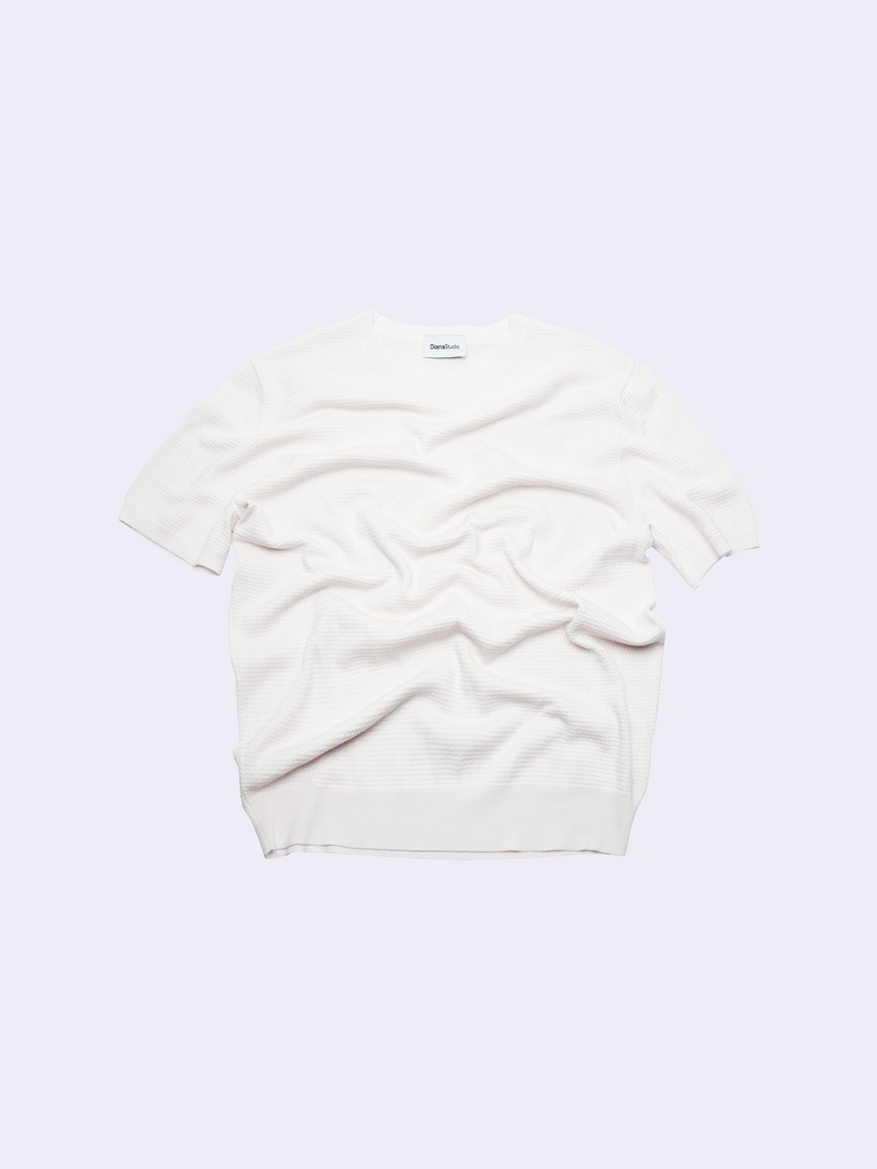 T-Shirt in Cotone leggero con struttura