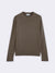 Crew Neck Sweater in extrafine Merino Wool and Cashmere