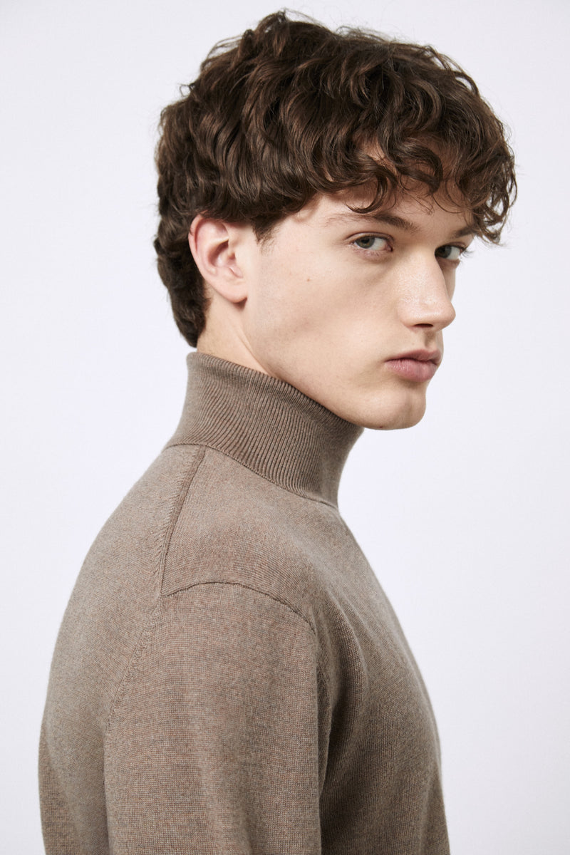 Extrafine Merino Wool Turtleneck