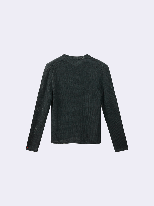 Scollo a V in Lino e Seta