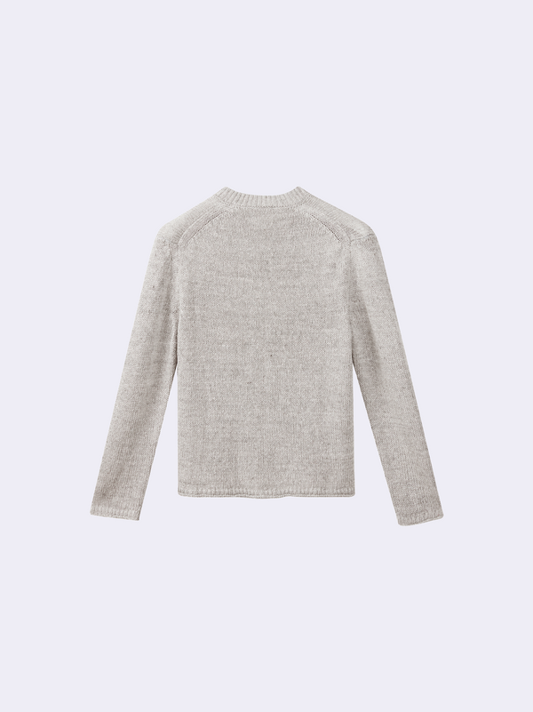 Scollo a V in Lino e Seta