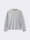 Poloshirt mit V-Ausschnitt aus Baumwolle und Seide