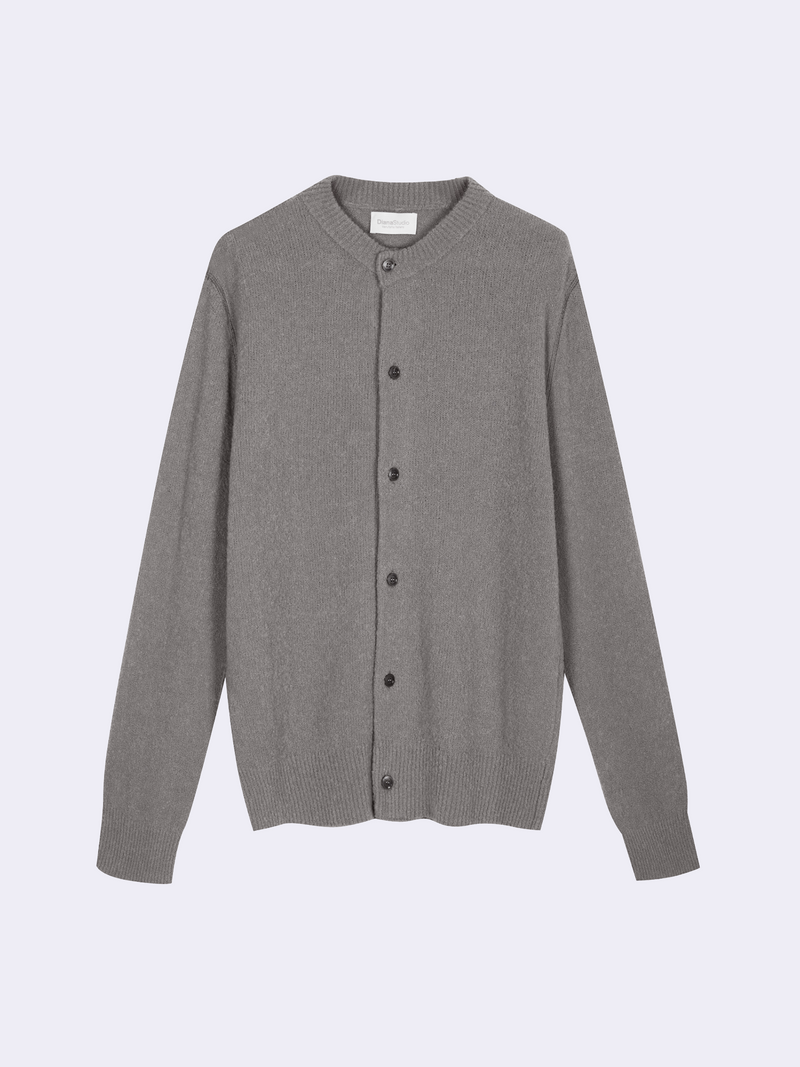 Serafino bouclé Merino wool blend cardigan
