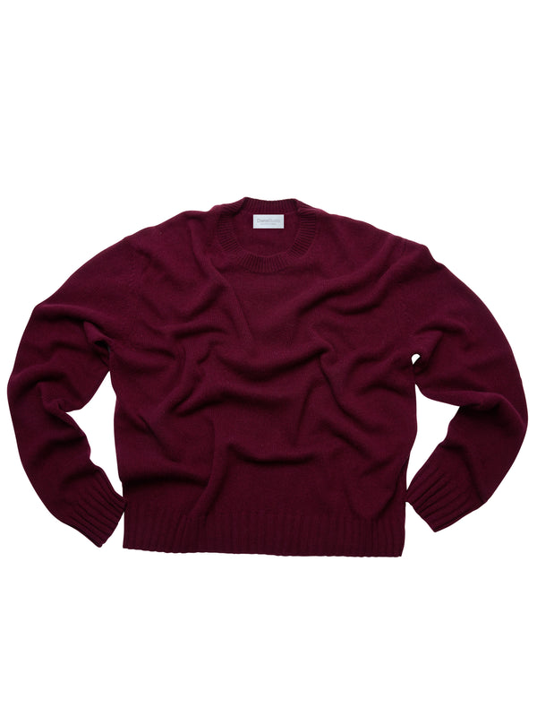 Rundhalspullover aus 100 % regeneriertem Kaschmir