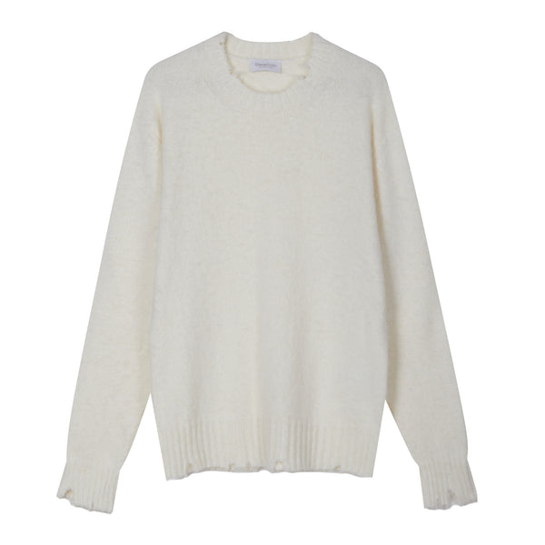 Girocollo garzato in misto Alpaca