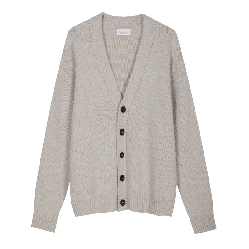 Cardigan oversize con lavorazione Casentino