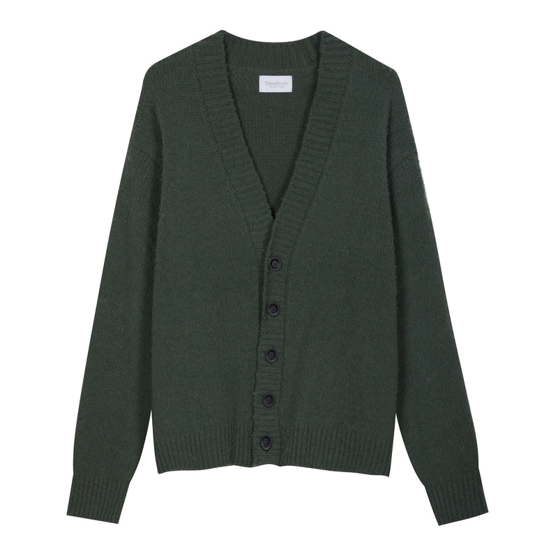 Cardigan oversize con lavorazione Casentino