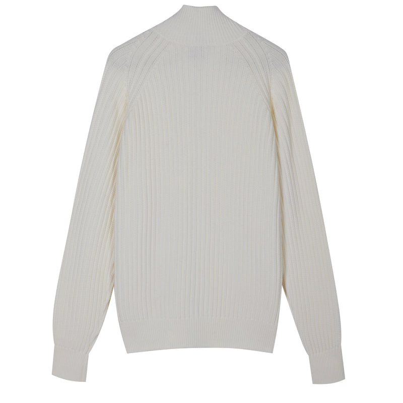 Giacca zip in Lana Merino extrafine