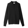 Polo in punto canestro in Cashmere e Lana