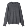 Technical crew neck in plain knit