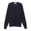 Scollo a V in Lana Merino extrafine e Cotone organico