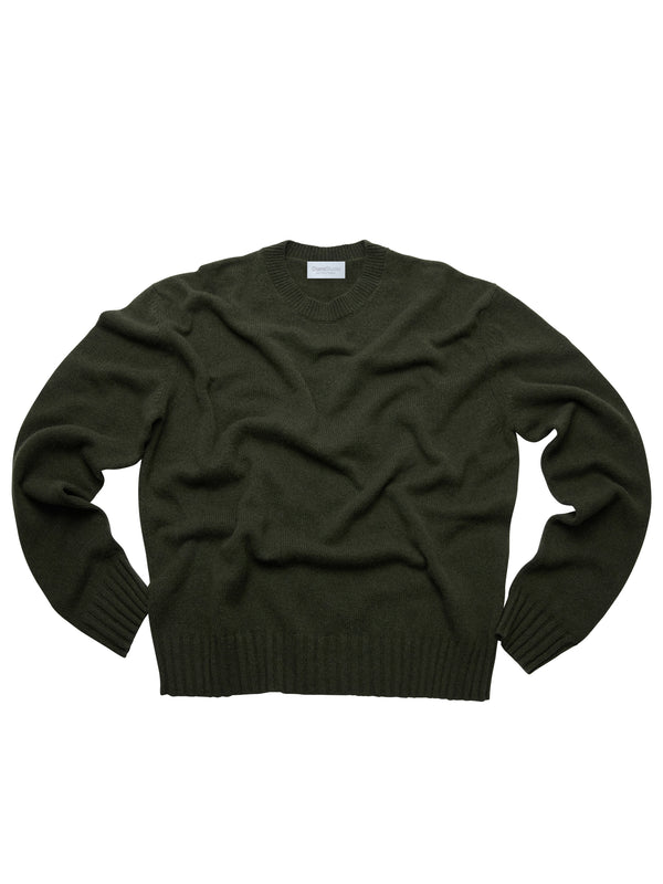 Rundhalspullover aus 100 % regeneriertem Kaschmir