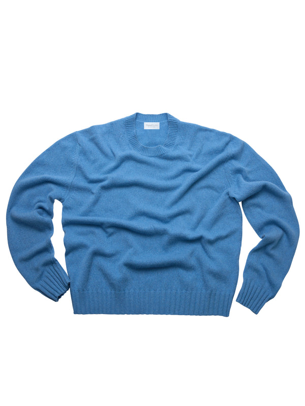 Rundhalspullover aus 100 % regeneriertem Kaschmir