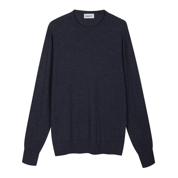 Girocollo in Lana Merino extrafine e Cotone organico