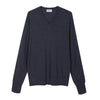 Scollo a V in Lana Merino extrafine e Cotone organico
