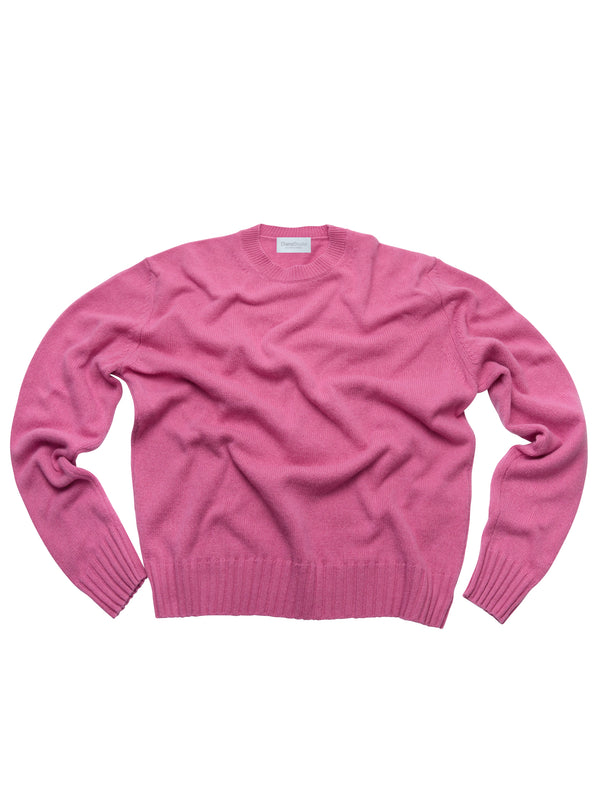 Rundhalspullover aus 100 % regeneriertem Kaschmir