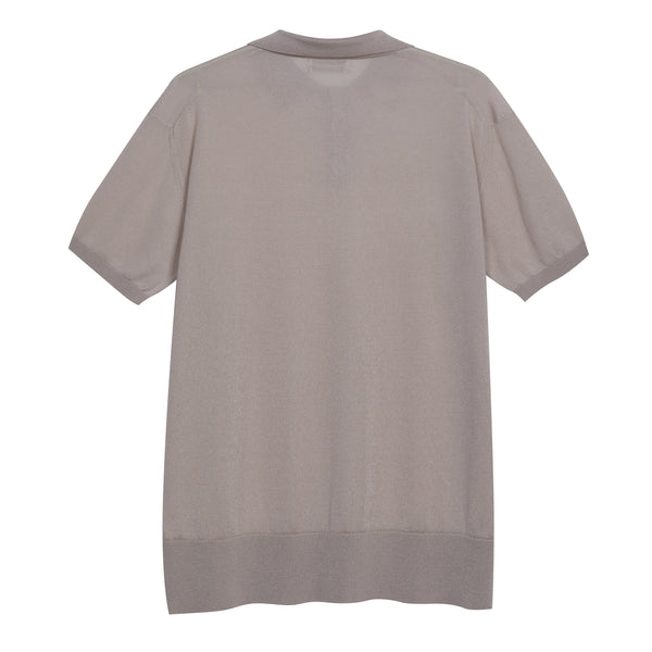 Polo in maglia in Lyocell - Variante Beige - Immagine 4