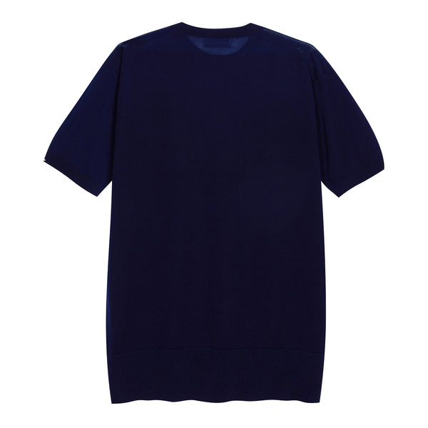 T-shirt in maglia in Lyocell - Variante Blu Navy - Immagine 4