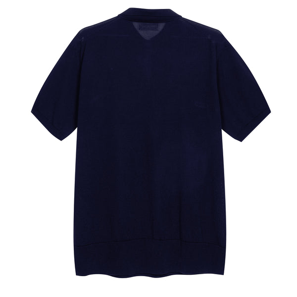 Polo in maglia in Lyocell - Variante Blu Navy - Immagine 4