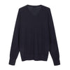 Scollo a V in Lana Merino extrafine e Cotone organico