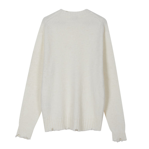 Girocollo garzato in misto Alpaca