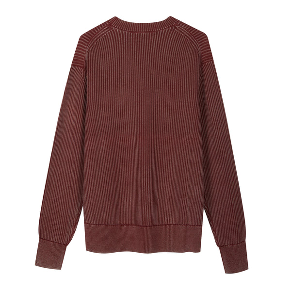 Girocollo in Cotone decolorato artigianalmente