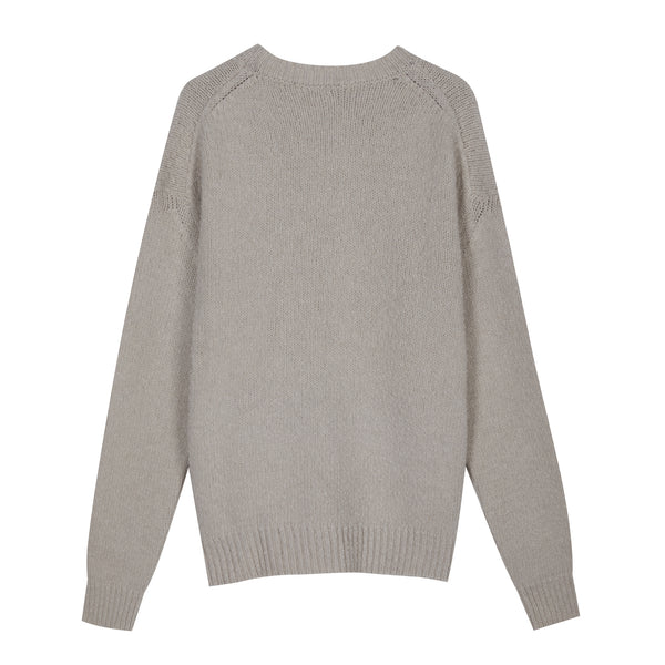 Oversized crewneck with Casentino workmanship