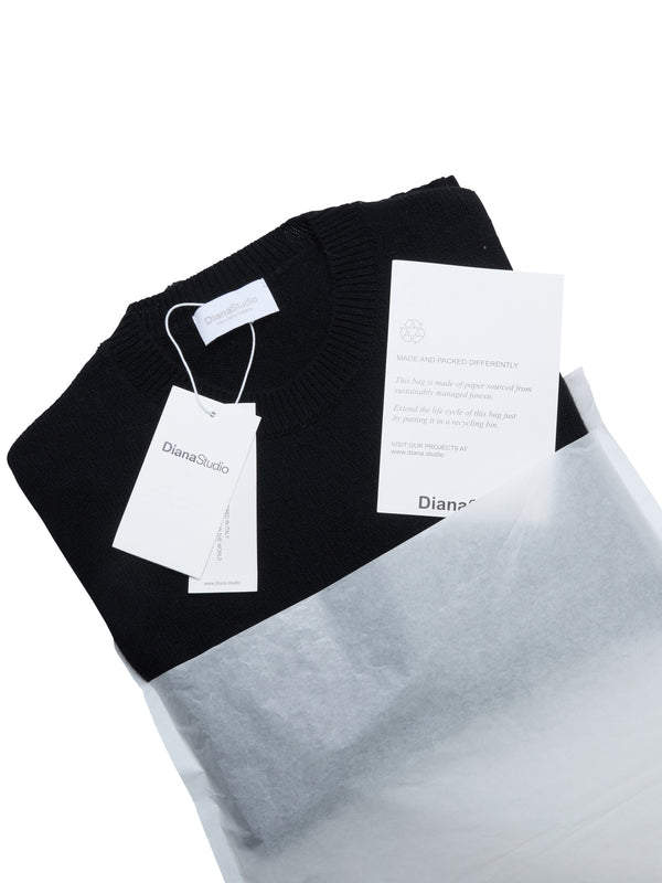 Rundhalspullover aus 100 % regeneriertem Kaschmir