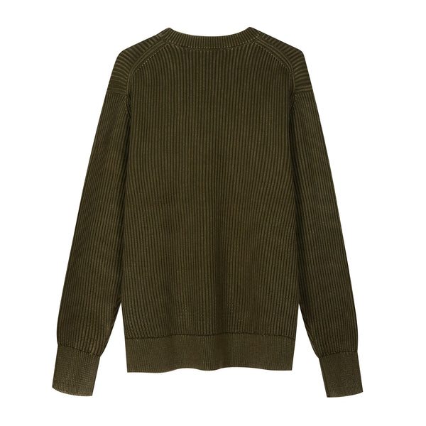 Girocollo in Cotone decolorato artigianalmente