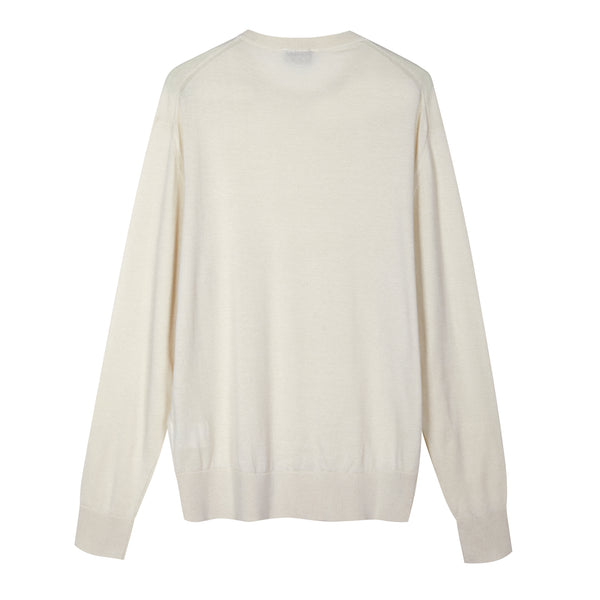 Girocollo in Lana Merino extrafine e Cotone organico