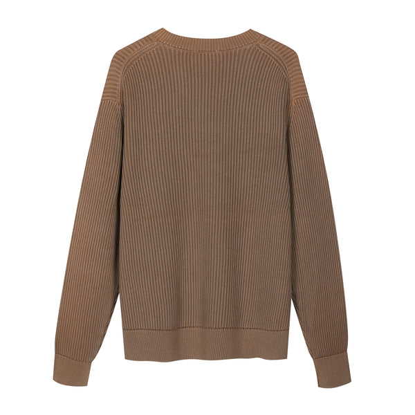 Girocollo in Cotone decolorato artigianalmente