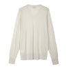 Scollo a V in Lana Merino extrafine e Cotone organico