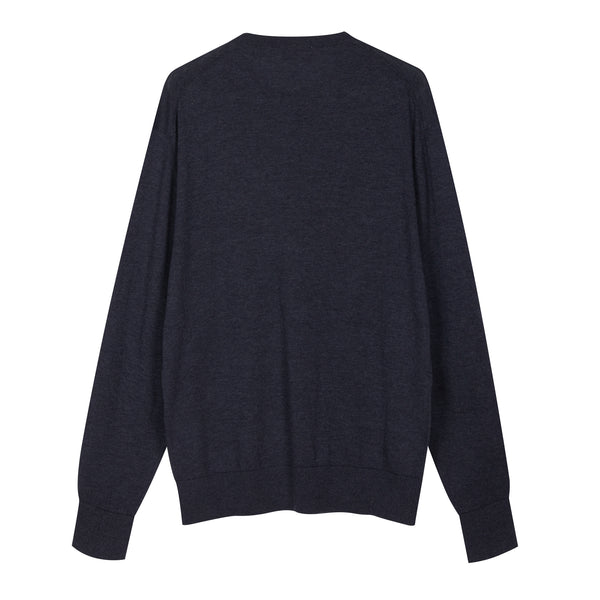 Girocollo in Lana Merino extrafine e Cotone organico