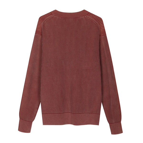 Scollo a v in Cotone decolorato artigianalmente