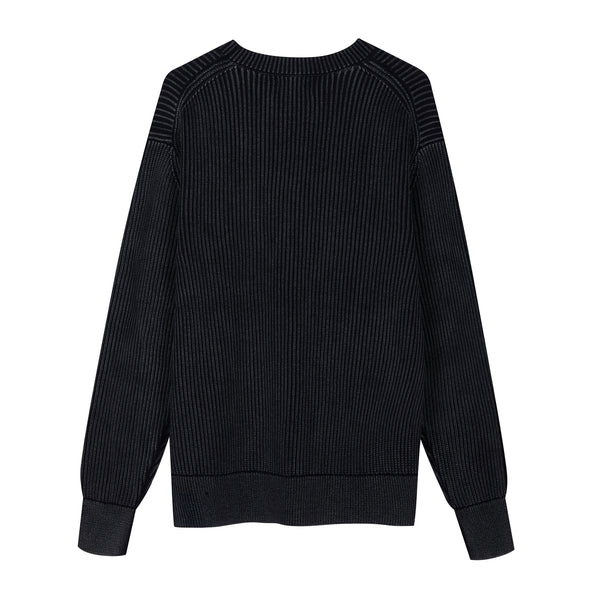 Girocollo in Cotone decolorato artigianalmente