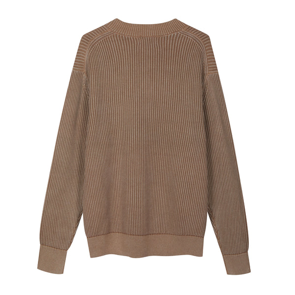 Scollo a v in Cotone decolorato artigianalmente