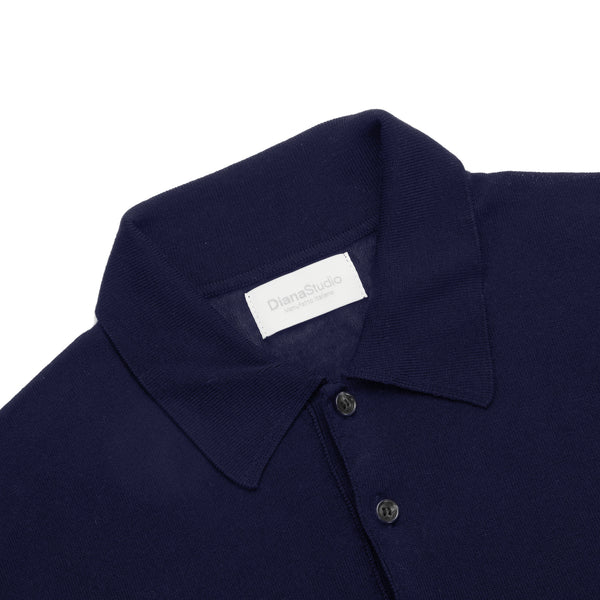 Polo in maglia in Lyocell - Variante Blu Navy - Immagine 3