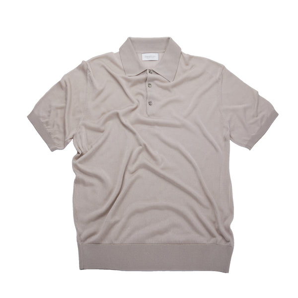 Polo in maglia in Lyocell - Variante Beige - Immagine 6