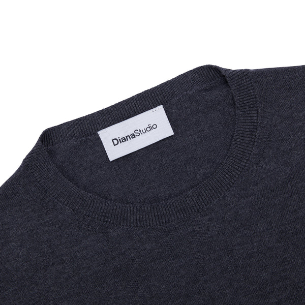 Girocollo in Lana Merino extrafine e Cotone organico