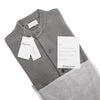 Merino wool blend cardigan with henley collar