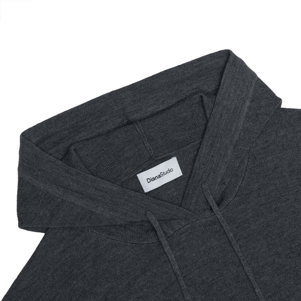 Technical sweatshirt in solid knit