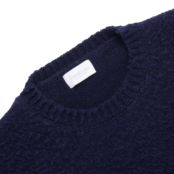Oversized crewneck with Casentino workmanship