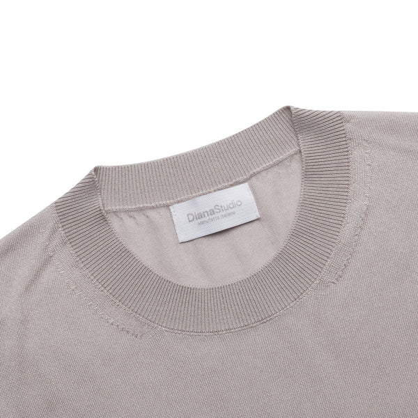 T-shirt in maglia in Lyocell - Variante Beige - Immagine 3