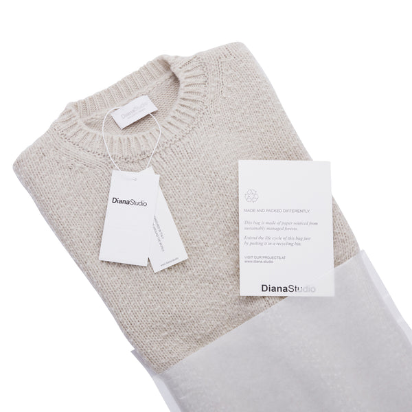 Oversized crewneck with Casentino workmanship