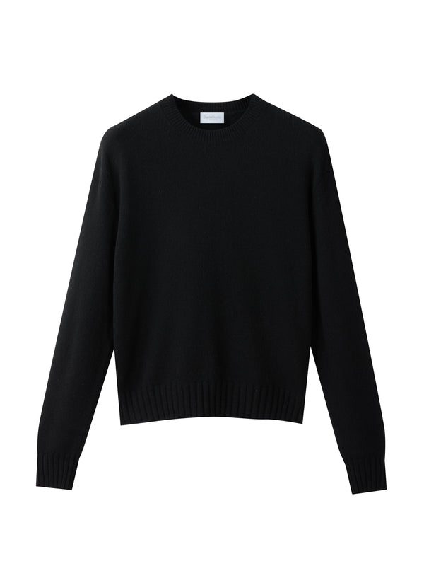 Rundhalspullover aus 100 % regeneriertem Kaschmir