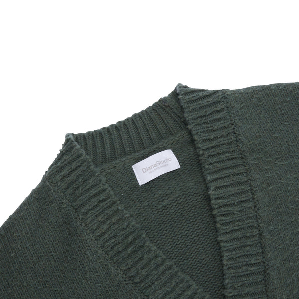 Oversized cardigan with Casentino workmanship